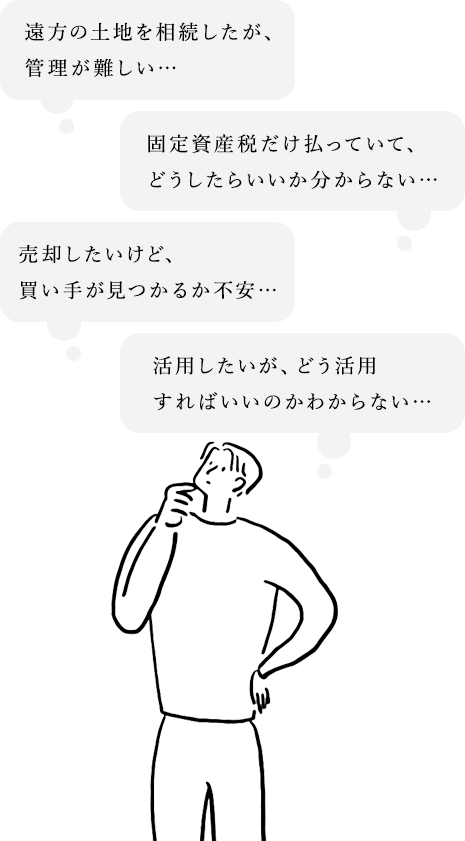 相続土地のお悩みごと